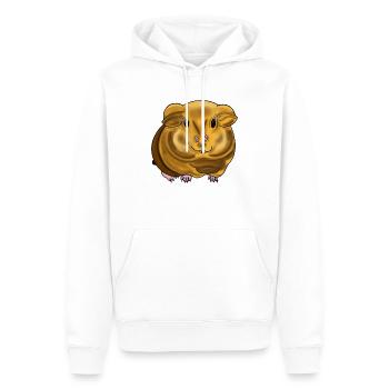 Beau cochon d’Inde aux motifs rayonnants. - Sweat à capuche Premium bio Homme - blanc - Devant - Nico (187cm)