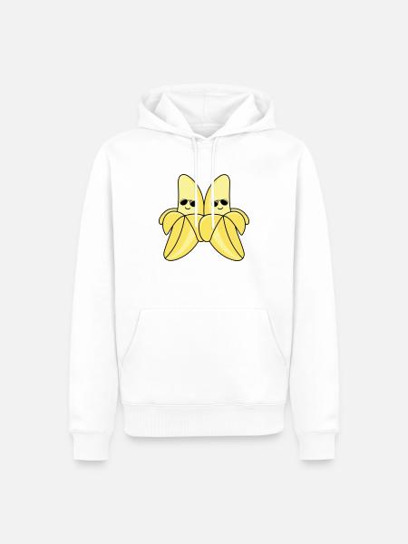 Cool Bananas - Men’s Premium Organic Hoodie - white