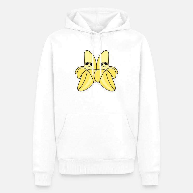 cool bananas - Männer Premium Bio Hoodie - Weiß