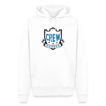 membre d’équipage - Sweat à capuche Premium bio Homme - blanc - Devant - Nico (187cm)