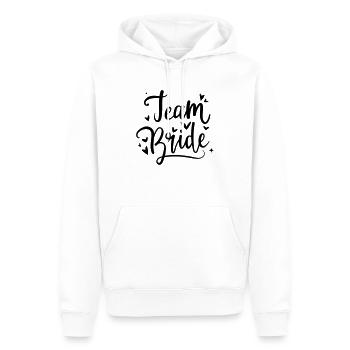 Team Bride en noir pour votre enterrement de vie de garçon - Sweat à capuche Premium bio Homme - blanc - Devant - Nico (187cm)
