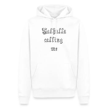 Valhalla m’appelle - Sweat à capuche Premium bio Homme - blanc - Devant - Nico (187cm)