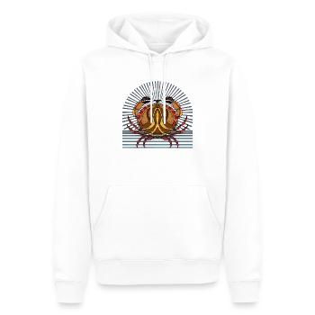 Krebs - Männer Premium Bio Hoodie - Weiß - Vorne - Nico (187cm)