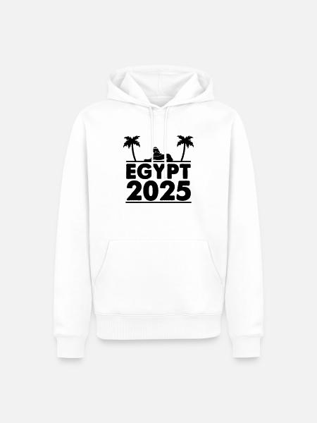 egypt 2025 - Männer Premium Bio Hoodie - Weiß