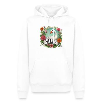 Dumme Gans - Männer Premium Bio Hoodie - Weiß - Vorne - Nico (187cm)