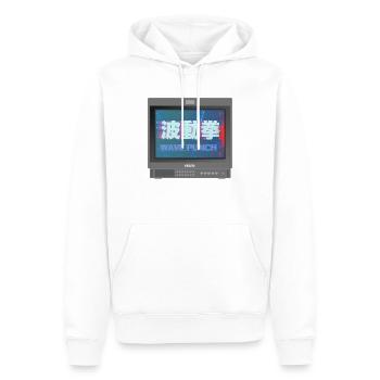 Retrogaming - Wave Punch - Männer Premium Bio Hoodie - Weiß - Vorne - Nico (187cm)