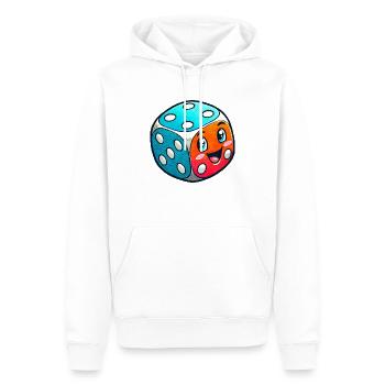 Bande dessinée Cube - Sweat à capuche Premium bio Homme - blanc - Devant - Nico (187cm)