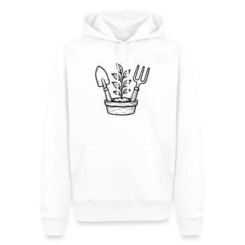 Gärtner Gartenarbeit Pflanzen - Männer Premium Bio Hoodie - Weiß - Vorne - Nico (187cm)