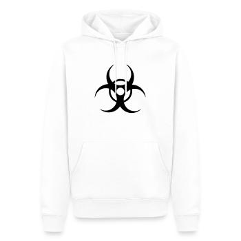 Biohazard - Männer Premium Bio Hoodie - Weiß - Vorne - Nico (187cm)