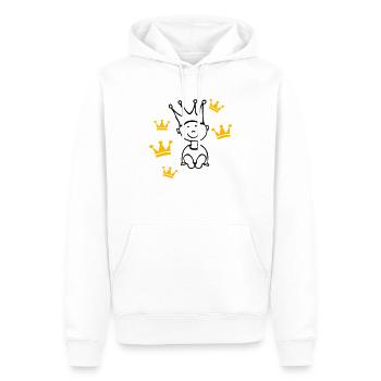 prince boy © - Männer Premium Bio Hoodie - Weiß - Vorne - Nico (187cm)