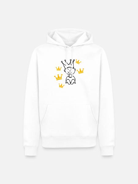 prince boy © - Männer Premium Bio Hoodie - Weiß