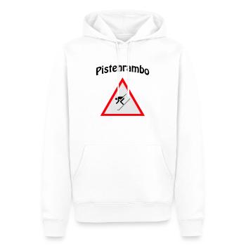 Piste Rambo - Sweat à capuche Premium bio Homme - blanc - Devant - Nico (187cm)