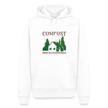 Jardin jardin - Sweat à capuche Premium bio Homme - blanc - Devant - Nico (187cm)