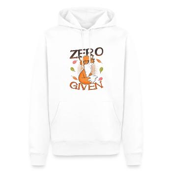 Hipster Fox Zero Fox Gegeben - Männer Premium Bio Hoodie - Weiß - Vorne - Nico (187cm)