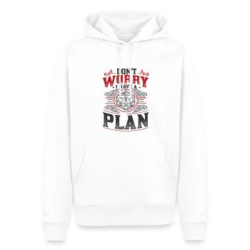 Ne vous inquiétez pas, j’ai un plan D20 RPG Gamer - Sweat à capuche Premium bio Homme - blanc - Devant - Nico (187cm)