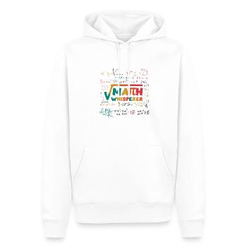 Apprenant de mathématiques, drôle de professeur de mathématiques - Sweat à capuche Premium bio Homme - blanc - Devant - Nico (187cm)