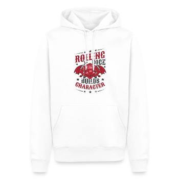 Charakter Stift und Papier Tischplatte Rollenspiel - Männer Premium Bio Hoodie - Weiß - Vorne - Nico (187cm)