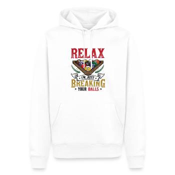 Billards Pool Players - Männer Premium Bio Hoodie - Weiß - Vorne - Nico (187cm)