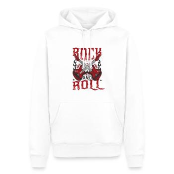 Rock'n'Roll - Männer Premium Bio Hoodie - Weiß - Vorne - Nico (187cm)