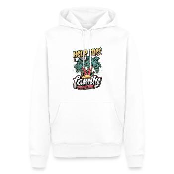 Aidez-moi, vacances amusantes en famille 2022 - Sweat à capuche Premium bio Homme - blanc - Devant - Nico (187cm)