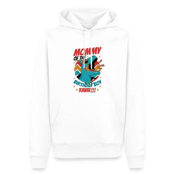 Dinosaure Maman d’Birthday Boy - Sweat à capuche Premium bio Homme - blanc - Devant - Nico (187cm)