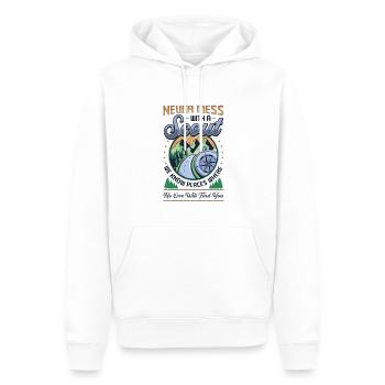 Never mess with a scout - Men’s Premium Organic Hoodie - white - Front - Nico (187cm)