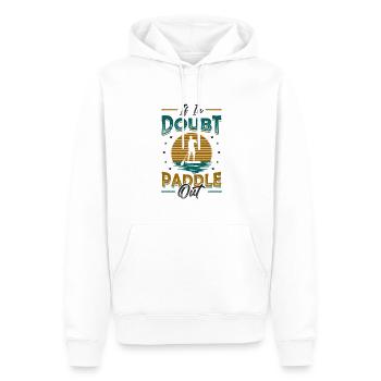 En cas de doute Paddle Out Standup Paddle Board - Sweat à capuche Premium bio Homme - blanc - Devant - Nico (187cm)