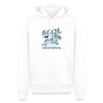 Sceau de rejet dire non. - Sweat à capuche Premium bio Homme - blanc - Devant - Nico (187cm)