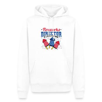 Fireworks Director Si je vous exécute - Sweat à capuche Premium bio Homme - blanc - Devant - Nico (187cm)