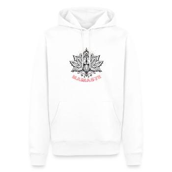 Yoga Meditation Lotusblume Namaste Yoga - Männer Premium Bio Hoodie - Weiß - Vorne - Nico (187cm)