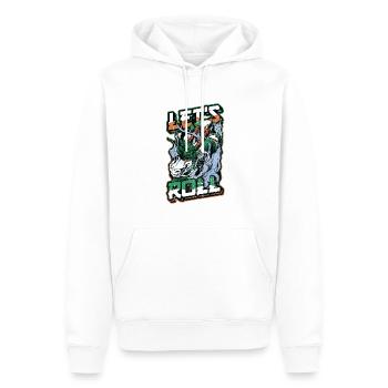 Let´s Roll Sushi Dragon Sushi Rolle - Männer Premium Bio Hoodie - Weiß - Vorne - Nico (187cm)