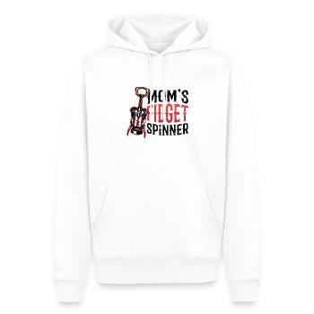 Mom's Fidget Spinner Damen, Weinliebhaber. - Männer Premium Bio Hoodie - Weiß - Vorne - Nico (187cm)