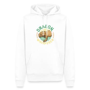 Bartdrache, Flüsterer, Reptilienliebhaber. - Männer Premium Bio Hoodie - Weiß - Vorne - Nico (187cm)