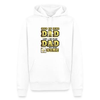 Dad wie ein normaler Vater, aber mehr Bergbau. - Männer Premium Bio Hoodie - Weiß - Vorne - Nico (187cm)
