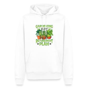 Gartenarbeit Ist Mein Ruhestandsplan Gärtner - Männer Premium Bio Hoodie - Weiß - Vorne - Nico (187cm)