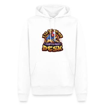 audio pultI'll Be On My Desk Dj Sound Engineer - Men’s Premium Organic Hoodie - white - Front - Nico (187cm)