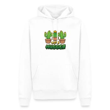 Pas de cactus étreint - Sweat à capuche Premium bio Homme - blanc - Devant - Nico (187cm)
