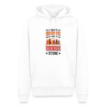 Romantische Spaziergänge Durch Den Buchladen. - Männer Premium Bio Hoodie - Weiß - Vorne - Nico (187cm)
