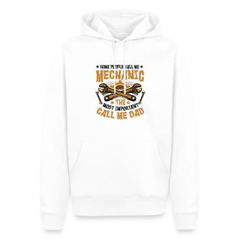 Mechaniker Das Wichtigste Call Me Dad - Männer Premium Bio Hoodie - Weiß - Vorne - Nico (187cm)