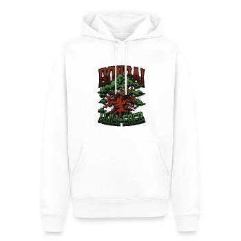 Bonsai whisperer, bonsai tree. - Men’s Premium Organic Hoodie - white - Front - Nico (187cm)