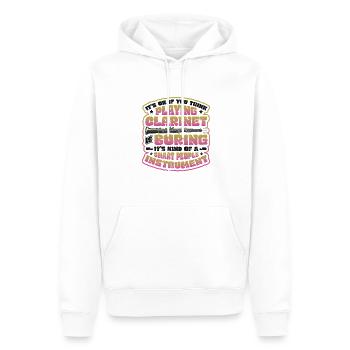 Klarinette Spielen Klarinettist - Männer Premium Bio Hoodie - Weiß - Vorne - Nico (187cm)