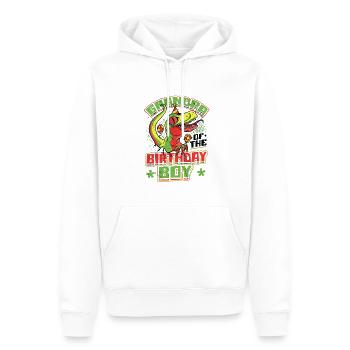 Grand-père du garçon d’anniversaire - Sweat à capuche Premium bio Homme - blanc - Devant - Nico (187cm)