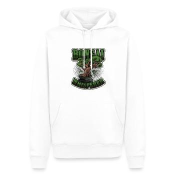 Bonsai whisperer, bonsai tree. - Men’s Premium Organic Hoodie - white - Front - Nico (187cm)