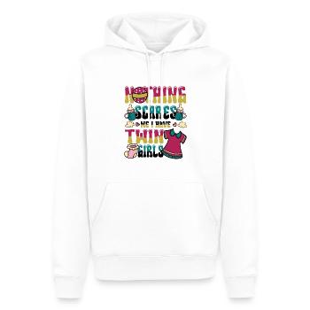 Nichts Macht Mir Angst, Ich Habe Zwillingsmädchen. - Männer Premium Bio Hoodie - Weiß - Vorne - Nico (187cm)