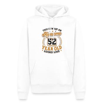 This is what a great 52-year-old looks like. - Men’s Premium Organic Hoodie - white - Front - Nico (187cm)