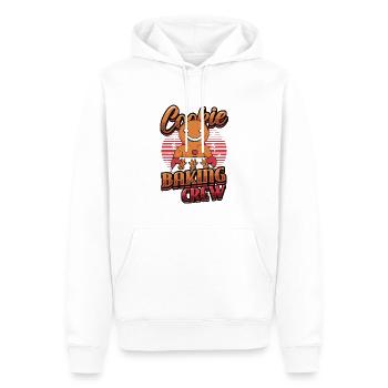 Plätzchenbacken Crew, Weihnachten, Lebkuchen. - Männer Premium Bio Hoodie - Weiß - Vorne - Nico (187cm)
