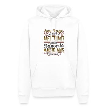 Ich Schnarche Nicht, Ich Träume, Ich Bin Eine Tuba - Männer Premium Bio Hoodie - Weiß - Vorne - Nico (187cm)