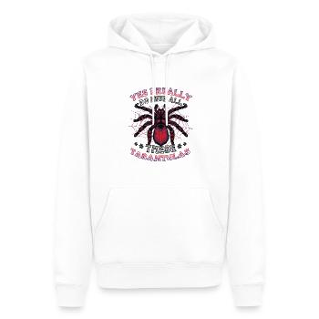 Ja, Ich Brauche Wirklich Alle Diese Taranteln - Männer Premium Bio Hoodie - Weiß - Vorne - Nico (187cm)