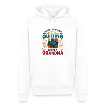 Nähen Quilter Oma Quilten - Männer Premium Bio Hoodie - Weiß - Vorne - Nico (187cm)