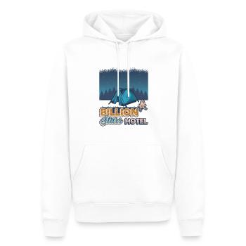 Billion Stars Hotel, Outdoor Camping. - Männer Premium Bio Hoodie - Weiß - Vorne - Nico (187cm)